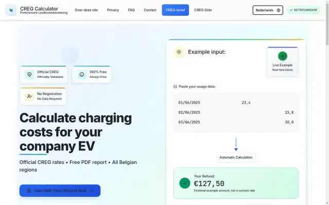 LaadkostenCalculator startpagina